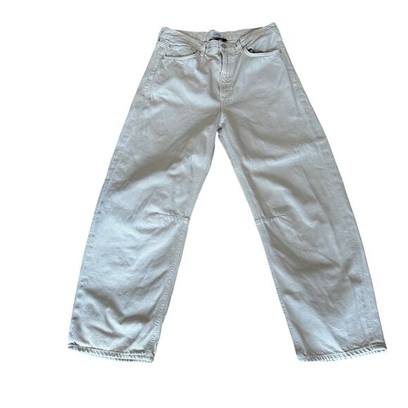 Citizens of Humanity White Micro Barrel Jeans Size 29 High Rise Baggy Rigid $248 - Picture 7 of 11